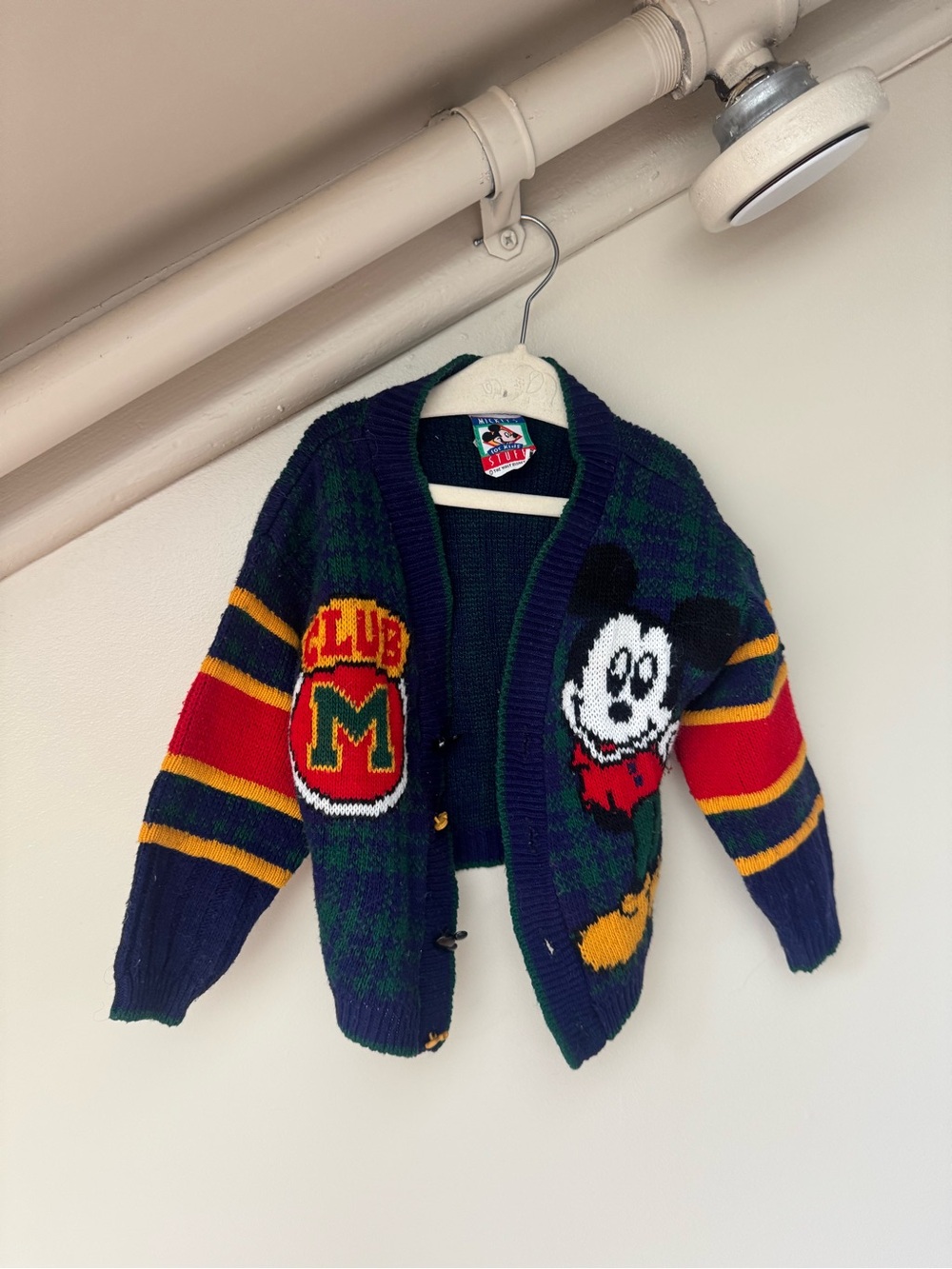 Vintage Mickey Mouse cardigan sweater
